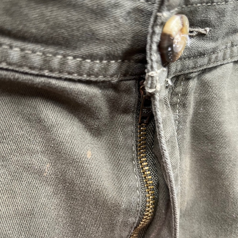 Eddie Bauer Shorts Mens 32 Olive Green Chino Cotton Twill Casual Outdoor - Picture 11 of 13